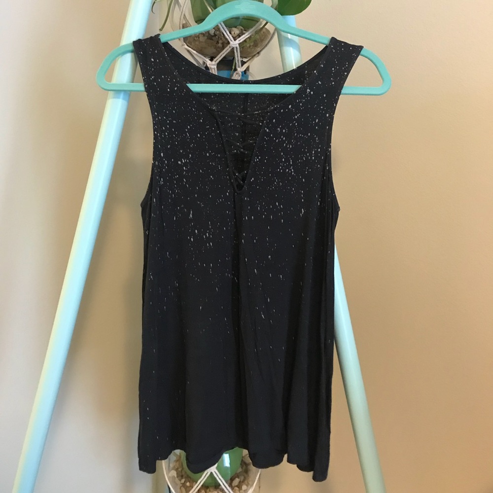 Long American Eagle Bleached Tank
